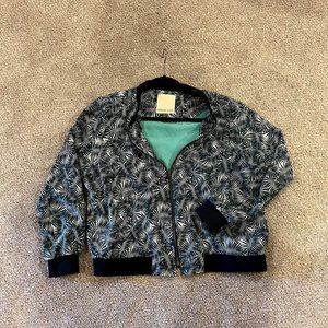 Amour Vert Silk Bomber Jacket